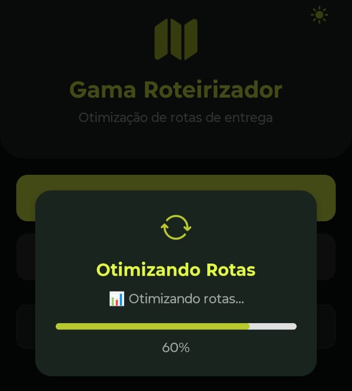 Passo 2: Aguardar otimização